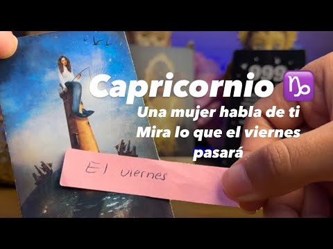 CAPRICORNIO | UNA MUJER HABLANDO DE TI  MUCHA ACCIÓN ESTÁ SEMANA UN EMPLEO NUEVO Y NOTICIAS BUENAS