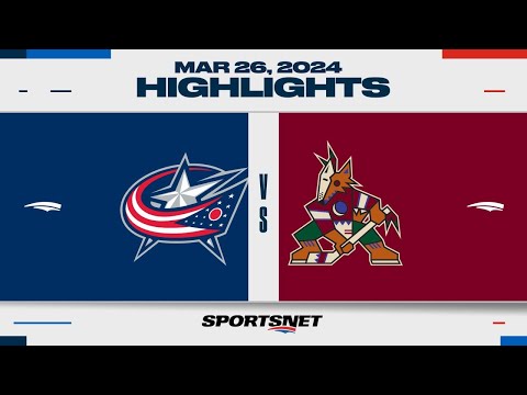 NHL Highlights | Blue Jackets vs. Coyotes - March 26, 2024