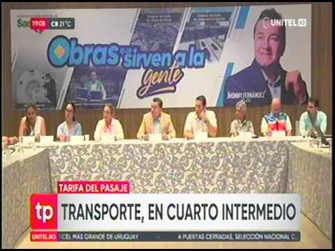 26092024 TRANSPORTE PÚBLICO URBANO ENTRA EN CUARTO INTERMEDIO UNITEL