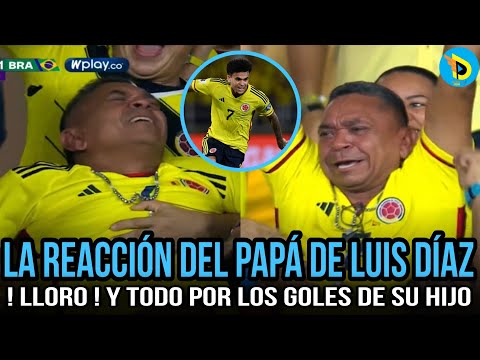 La Impresionante Reacción de Luis Manuel Díaz papá de Luis Díaz tras goles del colombiano a Brasil