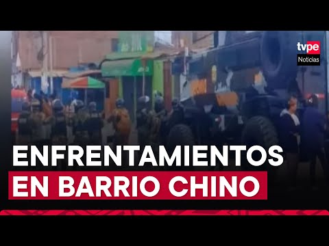 Bloqueo de Barrio Chino: enfrentamiento entre PNP y obreros dejó varios heridos
