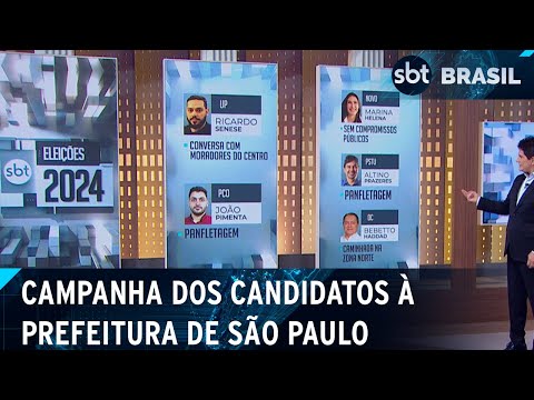 Candidatos à Prefeitura de SP intensificam campanha na reta final | SBT Brasil (04/10/24)