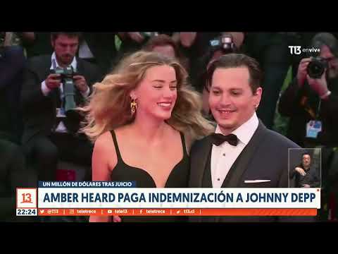 Amber Heard paga millonaria indemnización a Johnny Deep