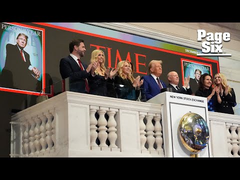 Melania, Ivanka & pregnant Tiffany Trump join Donald at NYSE after named Time’s ‘Person of the Year’