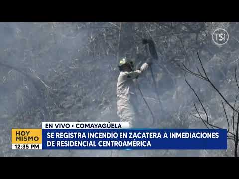 Se registra incendio en Zacatera a inmediaciones de residencial Centroamérica
