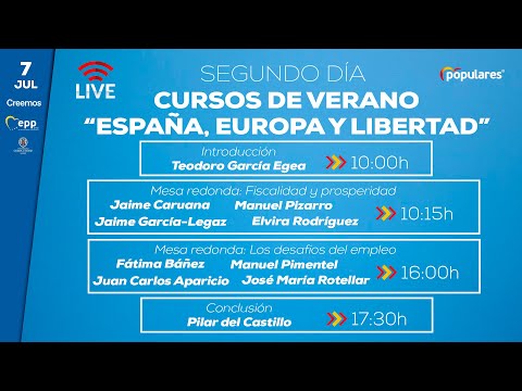 Segundo día de los cursos de verano España, Europa y Libertad