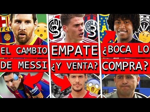 CAMBIO de MESSI que SORPRENDIÓ+ RIVER empata con SAN LORENZO y ¿VENDE+ ¿BOCA ficha este DEFENSOR ?