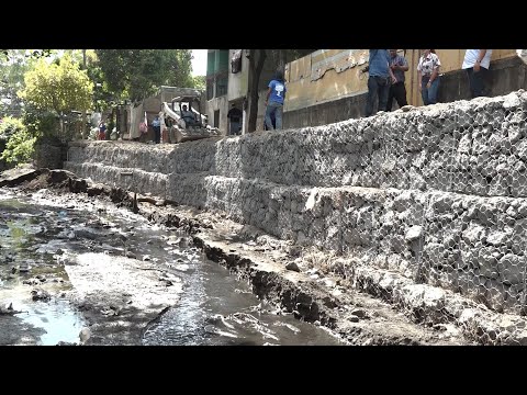 Alcaldía de Managua construye Gaviones para evitar derrumbes en Monte Fresco