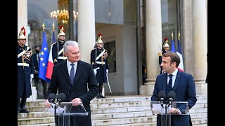 Lietuvos ir Prancūzijos Prezidentų komentarai žiniasklaidai