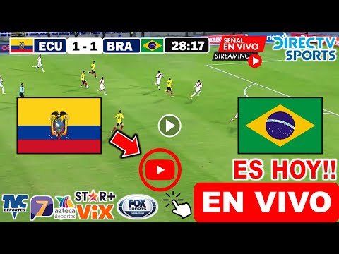 Ecuador vs Brasil EN VIVO donde ver y a que hora juega Ecuador vs Brasil Preolímpico sub 23 2024