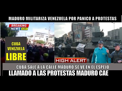 SE FORMO! Venezuela militariza los barrios ante el temor de una inminente protesta como la de Cuba