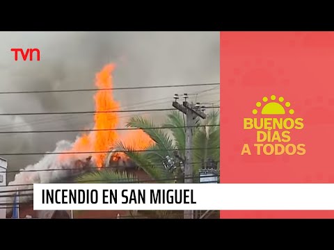Incendio afecta a Cuartel de la PDI en San Miguel | Buenos días a todos