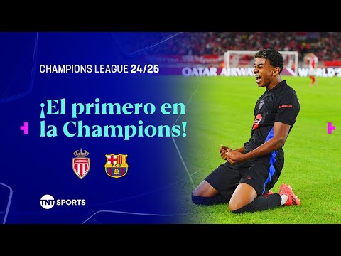 ¡EL PRIMER GOL DE LAMINE YAMAL EN UCL! | MONACO 1-1 BARCELONA | FASE DE LIGA | UEFA CHAMPIONS LEAGUE