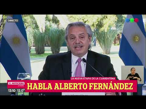 Alberto Fernández anuncia una nueva etapa de la cuarentena - Conferencia de prensa completa