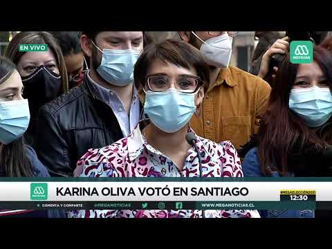 Karina Oliva tras sufragar en Liceo 1: Vamos a cambiarle el rostro a la Región Metropolitana