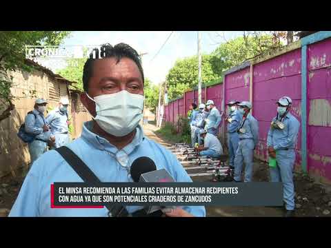 Jornada de lucha anti epidémica en el barrio Colinas del Memorial Sandino - Nicaragua