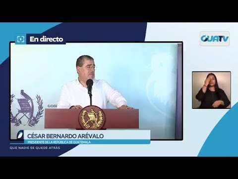 CONFERENCIA DE PRENSA DEL PRESIDENTE BERNARDO AREVALO TRAS REUNION CON ALCALDES EN PETEN GUATEMALA