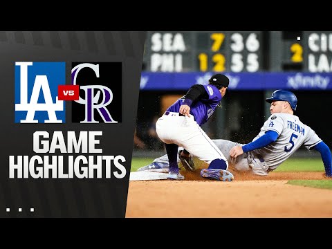 Dodgers vs. Rockies Game Highlights (8/18/25) | MLB Highlights