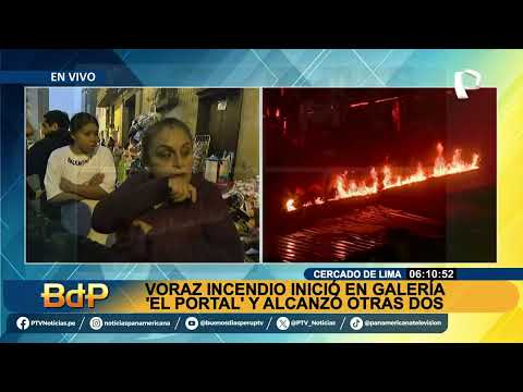 BDP EN VIVO Comerciantes afectados en incendio cerca de Mesa Redonda