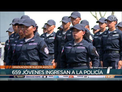 Más de 600 nuevos agentes policiales juraron proteger y servir a la patria