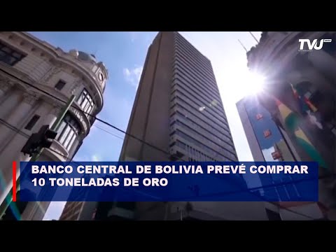 Banco Central de Bolivia prevé comprar 10 toneladas de oro