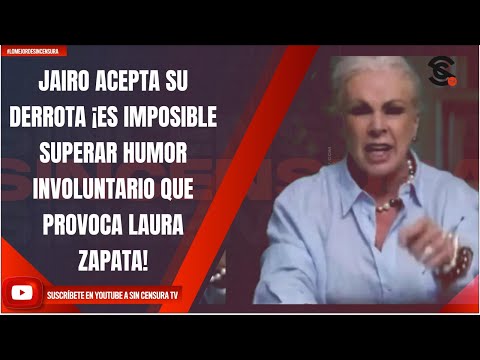 JAIRO ACEPTA SU DERROTA ¡ES IMPOSIBLE SUPERAR HUMOR INVOLUNTARIO QUE PROVOCA LAURA ZAPATA!