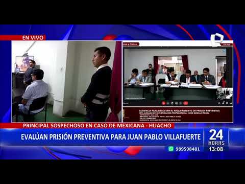 Caso Blanca Arellano: Evalúan prisión preventiva para Juan Pablo Villafuerte (1/2)