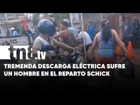 Sufre descarga eléctrica y cae de una altura de 12 metros en el Reparto Schick - Nicaragua