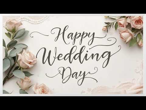 Happy Wedding Day / 4K / Screensaver / Wallpaper / TV Art / Frame Art