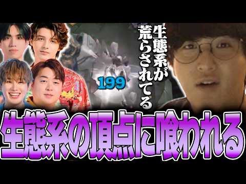 LoL - 久々のげまげまチームランクのはずが頂点捕食者たちに食い荒らされ敗走 w/ しゃるる スタンミ たぬき忍者 らいじん