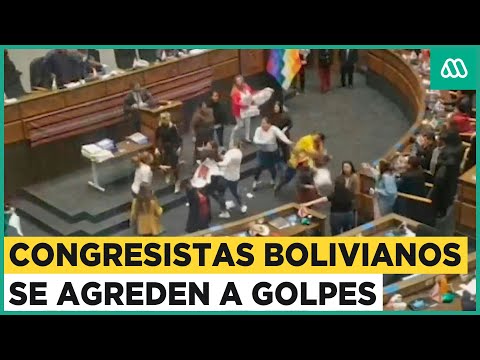 Congresistas bolivianos se agreden a golpes en sesión del parlamento