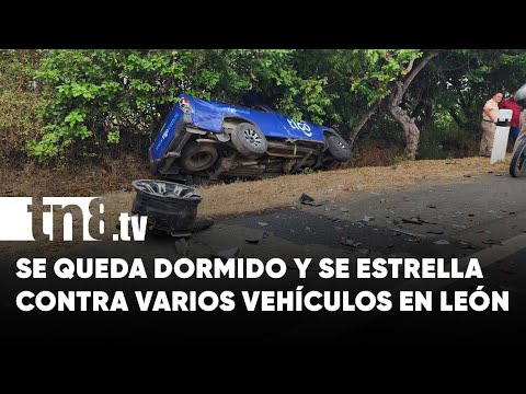 Capitalino escapa de la muerte al quedarse dormido en el km 85 Carreta Izapa-León - Nicaragua