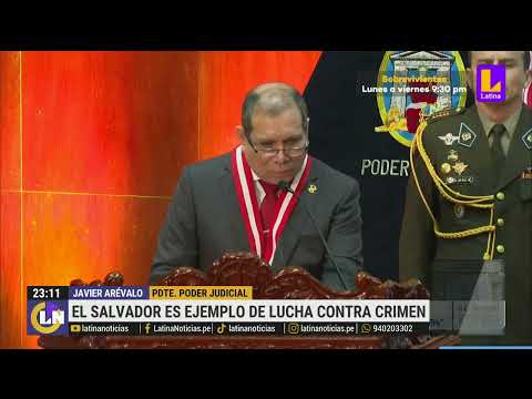 Presidente del Poder Judicial elogia plan de lucha contra el crimen de El Salvador
