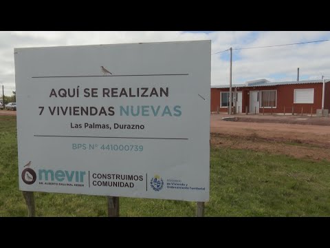 Inauguración de plan nucleado de Mevir en Las Palmas, Durazno
