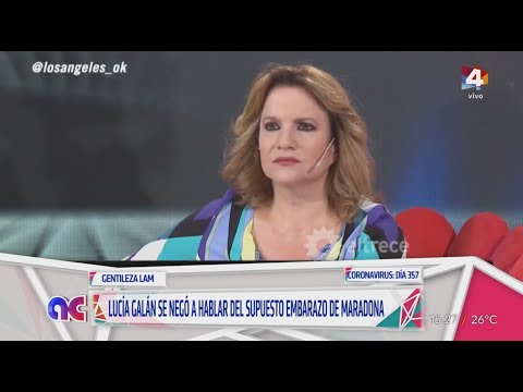 Algo Contigo - La reacción de Lucía Galán cuando le preguntaron si estuvo embarazada de Maradona