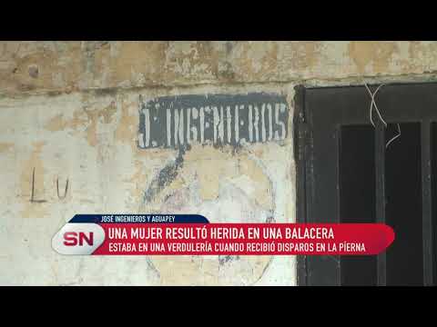 Una mujer resultó herida en una balacera Estaba en una verdulería cuando fue alcanzada por un proyec