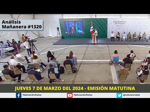 #EnVivo Conferencia mañanera del Presidente AMLO en vivo | Jueves 7 de Marzo del 2024