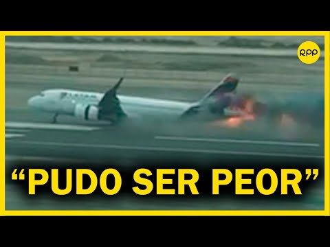 Tragedia en el Jorge Chávez: El camión de bomberos chocó con el motor del avión