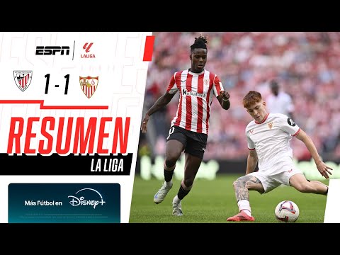 EMPATE AGÓNICO DEL BLANQUIRROJO EN CASA DE LOS LEONES | Bilbao 1-1 Sevilla | RESUMEN