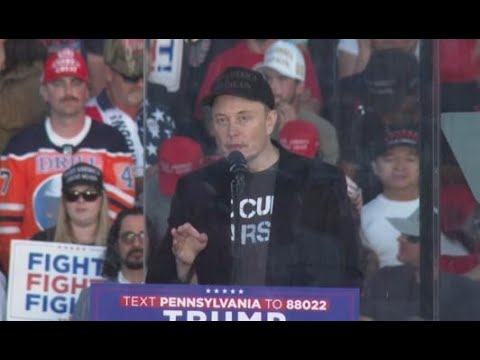 Elon Musk makes first appearance at Trump rally in Pennsylvania