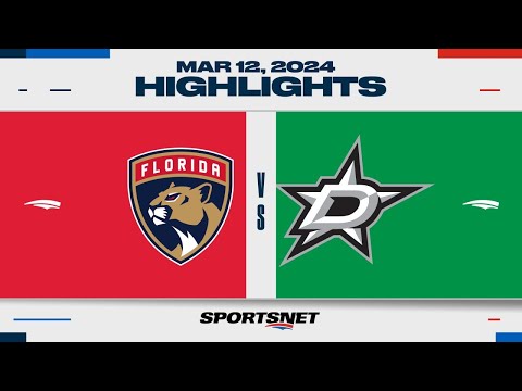 NHL Highlights | Panthers vs. Stars - March 12, 2024