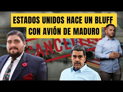 ESTADOS UNIDOS HACE BLUFF CON AVIÓN DE MADURO - Mientras confiscan avión, en privado lo premian