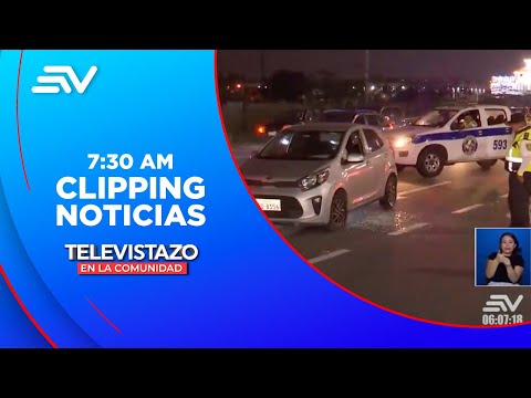 Hombres fueron baleados en Vía a Salitre  | Televistazo | Ecuavisa