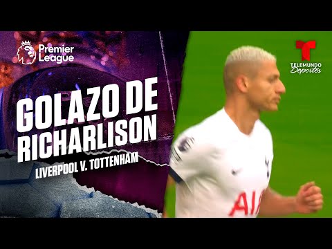 Richarlison pone el gol de la honra - Liverpool v. Tottenham | Premier League | Telemundo Deportes