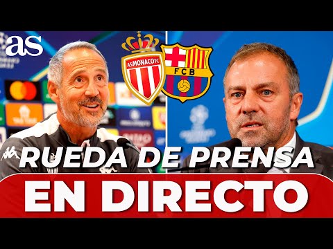 FLICK y HUTTER, EN DIRECTO | RUEDA DE PRENSA previa AS MÓNACO vs FC BARCELONA | CHAMPIONS LEAGUE