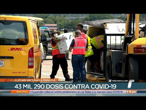Panamá recibe 43,290 nuevas dosis de la vacuna contra covid-19 de Pfizer