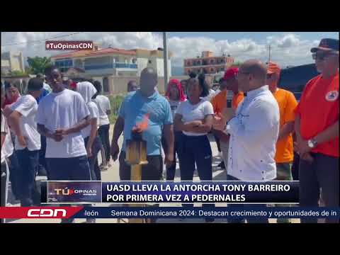 UASD lleva antorcha Tony Barreiro por primera vez en Pedernales