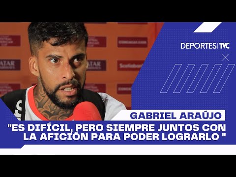 Declaraciones de Gabriel Araújo posteriores al duelo contra el Fas en la Copa Centroamericana