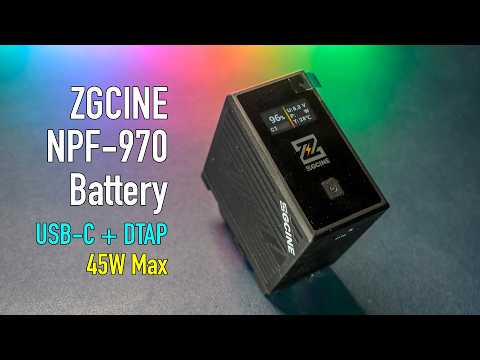 9600mAh 70Wh + OLED Display + PD 36W Fast Charge! ZGCINE BT-NPF970 CRUSHES Sony Original