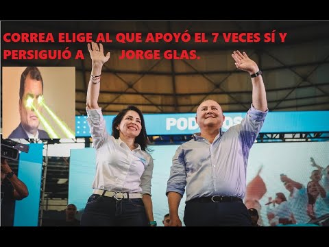 Rafael Correa elige de VP al que apoyó el 7 veces sí y persiguió a Glas